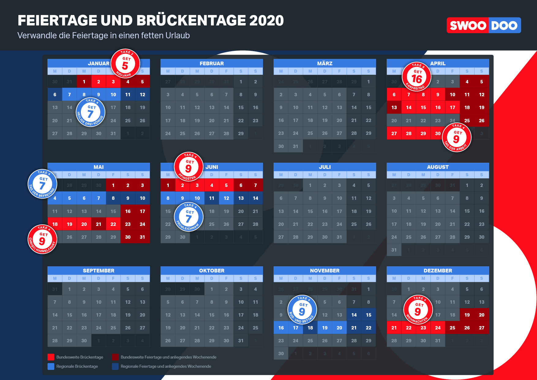 Schulferien, Brückentage, Feiertage 2020: Der ultimative ...